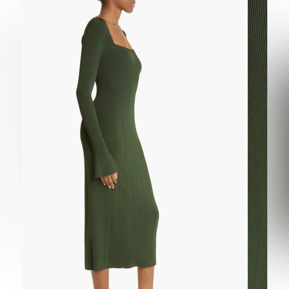 Interior Sasha Rib Midi Dress nwot - Picture 1 of 7